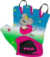 Gants de vélo R2 Voska Bike Gloves Blue/Green/Pink 4 Years Gants de vélo