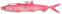 Cebo de goma MADCAT Pelagic Cat Lure Fluo Pink UV 24 cm 110 g Cebo de goma