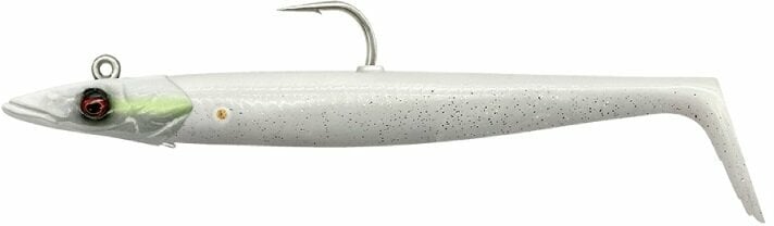Gumová nástraha Savage Gear Sandeel V2 White Pearl Silver 14 cm 33 g
