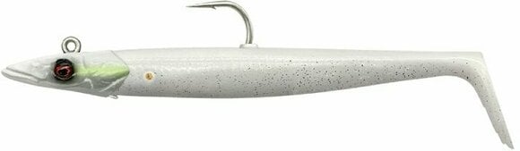 Isca flexível Savage Gear Sandeel V2 White Pearl Silver 15,5 cm 46 g - 1