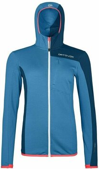 Sweat à capuche outdoor Ortovox Fleece Light Grid Hooded Jacket W Heritage Blue L Sweat à capuche outdoor - 1