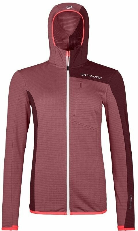 Ortovox Pulóver Fleece Light Grid Hooded Jacket W Mountain Rose XS