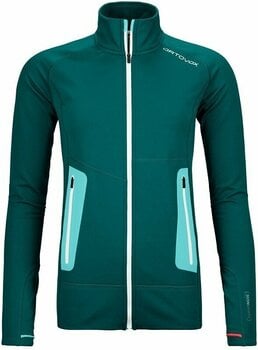 Bluza outdoorowa Ortovox Fleece Light Jacket W Pacific Green L Bluza outdoorowa - 1