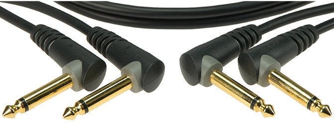 Kabel rozgałęziacz, Patch kabel Klotz AU-AJJ0090 Czarny 90 cm Kątowy - Kątowy