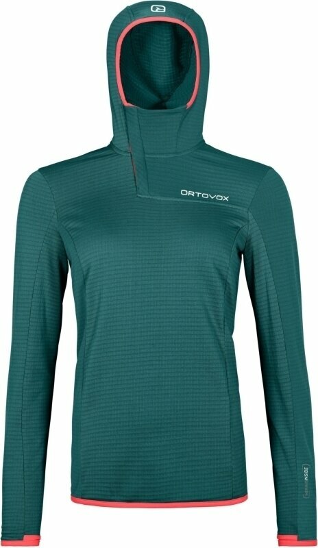 Ortovox Pulóver Fleece Light Grid SN Hoody W Pacific Green XL