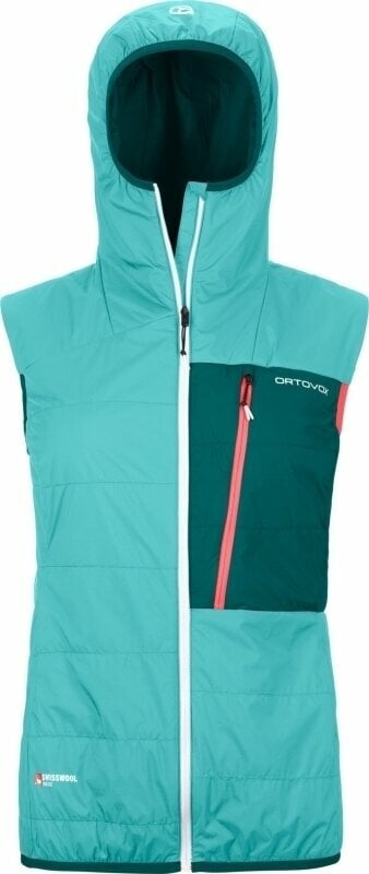 Chaleco para exteriores Ortovox Swisswool Piz Duan Vest W Ice Waterfall L Chaleco para exteriores
