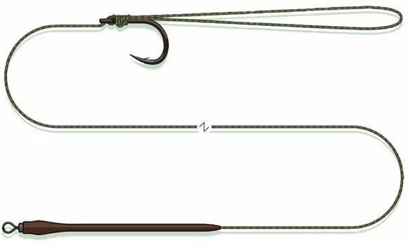 Fir pescuit MADCAT Standard Pellet Rig Verde 0,80 mm # 1 55 cm - 1