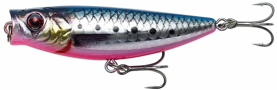 Señuelo rígido Savage Gear 3D Minnow Popwalker Pink Belly Sardine PHP 6,6 cm 8 g Señuelo rígido