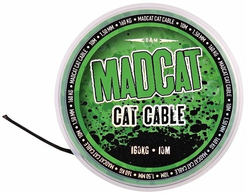 Angelschnur MADCAT Cat Cable Black 1,35 mm 160 kg 10 m