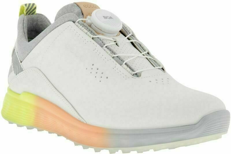 Golfsko til kvinder Ecco S-Three BOA White/Sunny Lime 36 Golfsko til kvinder