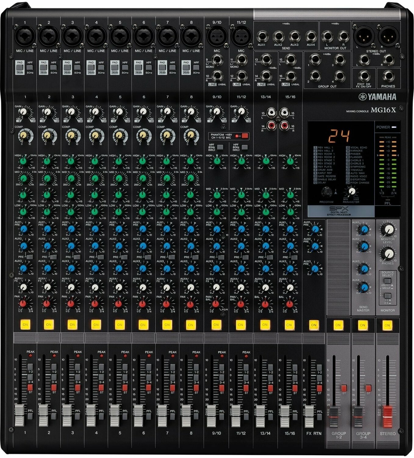 Table de mixage analogique Yamaha MG16X