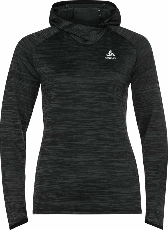 Sweat-shirt de course
 Odlo Women's Run Easy Mid Layer Hoody Black Melange XS Sweat-shirt de course