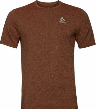 Hardloopshirt met korte mouwen Odlo Men's Run Easy T-Shirt Exuberant Orange Melange L Hardloopshirt met korte mouwen - 1