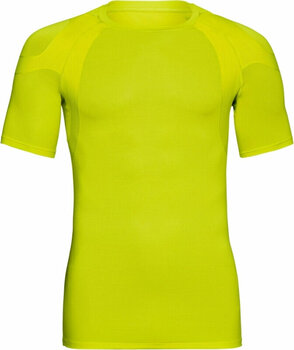 Тениска с къс ръкав за бягане Odlo Men's Active Spine 2.0 Running T-shirt Evening Primrose M Тениска с къс ръкав за бягане - 1