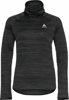 Hardloopshirt Odlo The Run Easy Warm Mid Layer Women's Black Melange L Hardloopshirt - 1