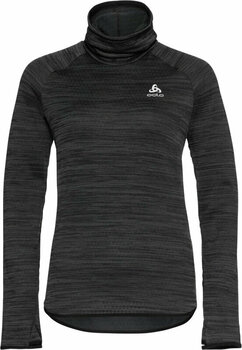 Laufsweatshirt
 Odlo The Run Easy Warm Mid Layer Women's Black Melange Laufsweatshirt - 1