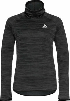 Hardloopshirt Odlo The Run Easy Warm Mid Layer Women's Black Melange S Hardloopshirt - 1