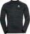 Hardloopshirt Odlo The Run Easy Warm Mid Layer Men's Black Melange M Hardloopshirt