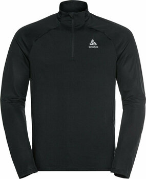 Majica za trčanje Odlo The Essential Ceramiwarm Mid Layer Half Zip Black M Majica za trčanje - 1