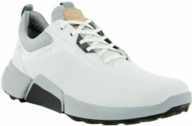 Golfsko til mænd Ecco Biom H4 White/Concrete 46 Golfsko til mænd