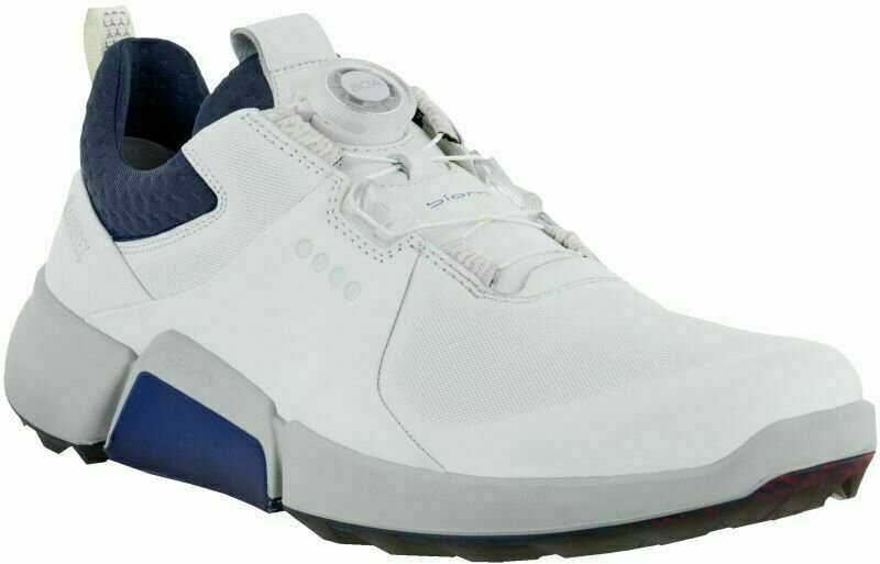 Golfsko til mænd Ecco Biom H4 BOA White/Dark Blue 42 Golfsko til mænd