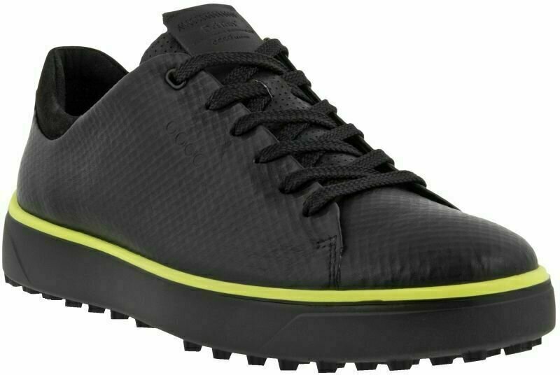 Golfsko til mænd Ecco Tray Black/Sunny Lime 42 Golfsko til mænd