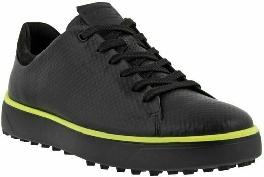 Golfsko til mænd Ecco Tray Black/Sunny Lime 42 Golfsko til mænd - 1