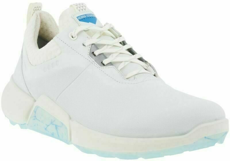 Chaussures de golf pour hommes Ecco Biom H4 White/Light Blue 43