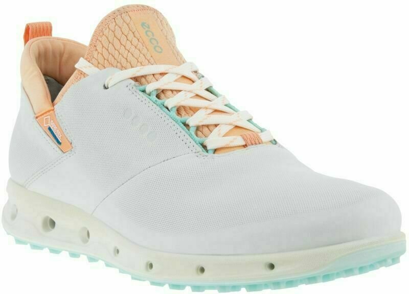 Pantofi de golf pentru femei Ecco Cool Pro White/Peach Nectar 36