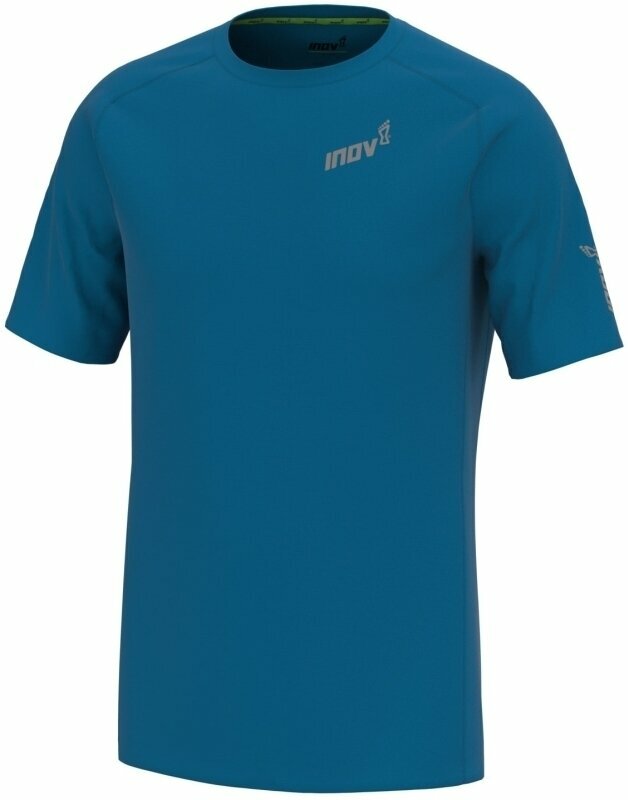 Koszulka do biegania z krótkim rękawem Inov-8 Base Elite Short Sleeve Base Layer Men's 3.0 Blue L Koszulka do biegania z krótkim rękawem