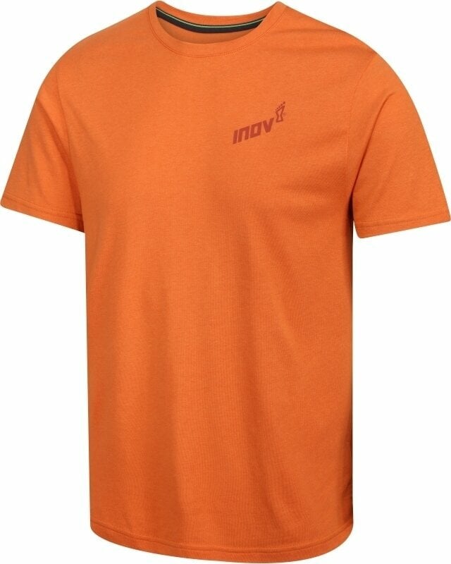 Hardloopshirt met korte mouwen Inov-8 Graphic Tee ''Brand'' Orange S Hardloopshirt met korte mouwen