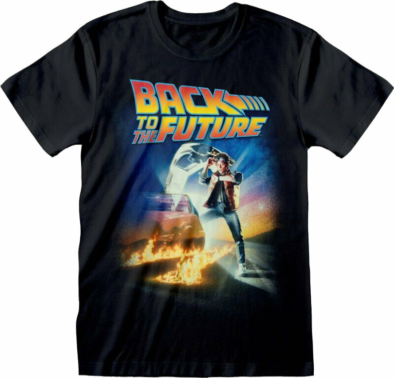 T-Shirt Back To The Future T-Shirt Poster Black S