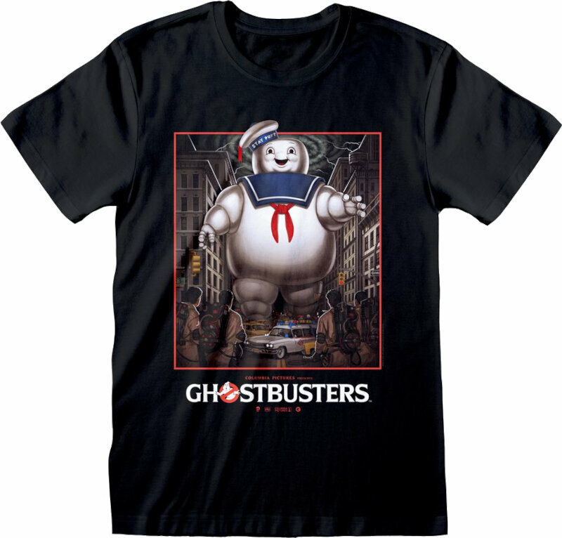T-shirt Ghostbusters Stay Puft Square Black L T-shirt