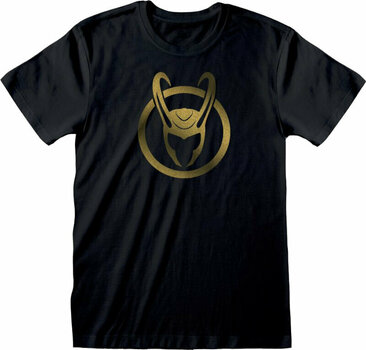 T-Shirt Loki Icon Gold Ink Black XL T-Shirt - 1