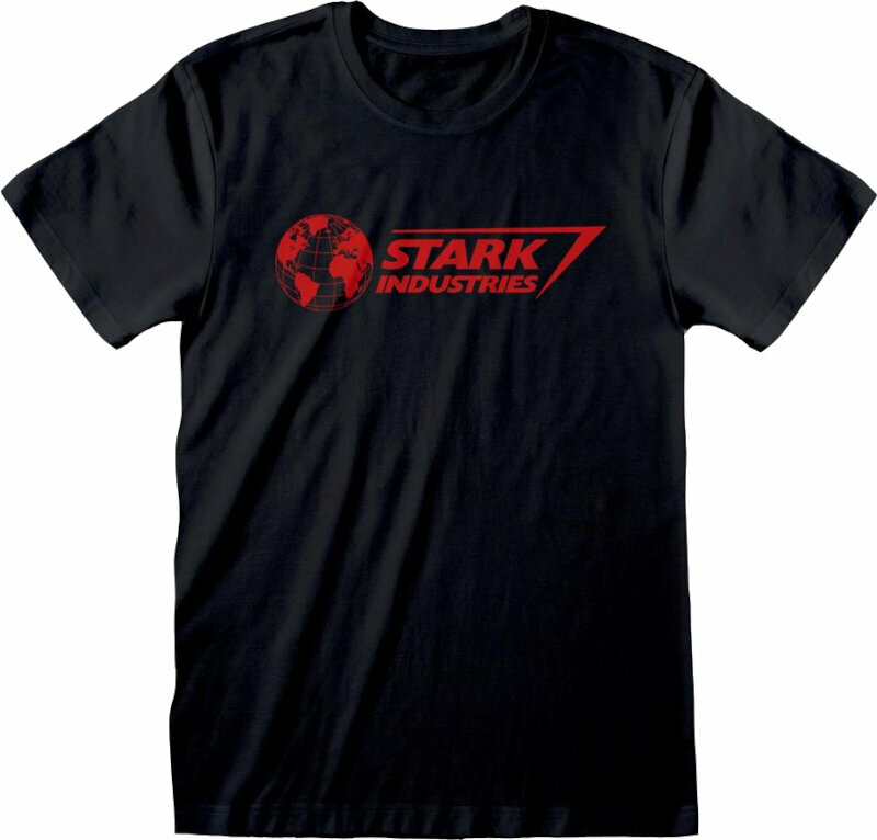 Camiseta de manga corta Marvel Camiseta de manga corta Stark Industries Unisex Black S