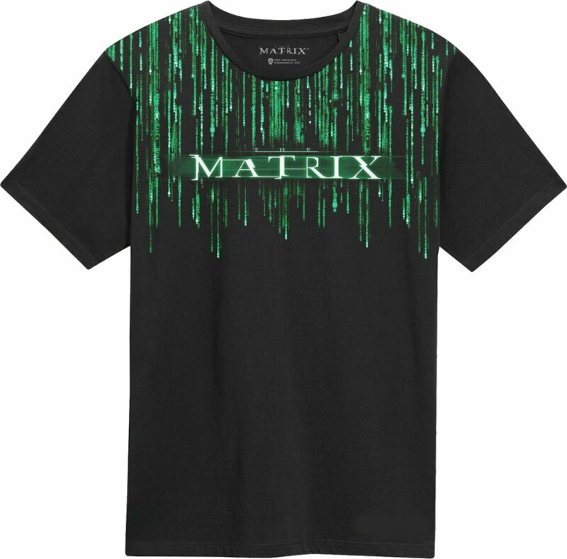 Maglietta Matrix Maglietta Matrix Code Unisex Black S
