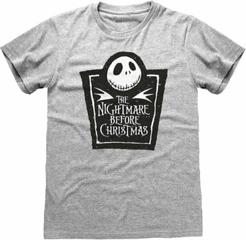 Tričko The Nightmare Before Christmas Box Logo Heather Grey 2XL Tričko - 1