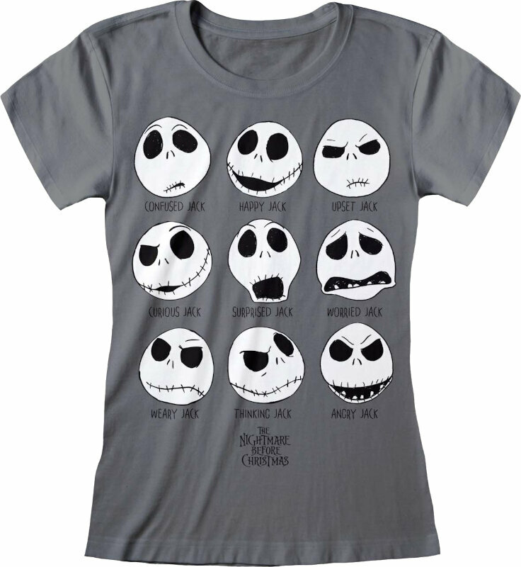 T-shirt The Nightmare Before Christmas Many Faces Of Jack Charcoal S T-shirt