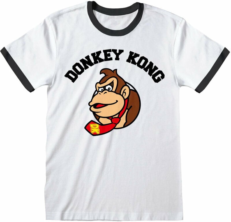 Skjorta Nintendo Donkey Kong Donkey Kong Circle White/Black L Skjorta
