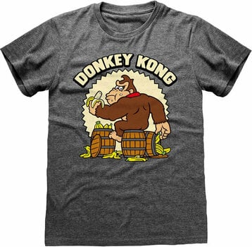 T-Shirt Nintendo Donkey Kong T-Shirt Donkey Kong Unisex Dark Heather L - 1