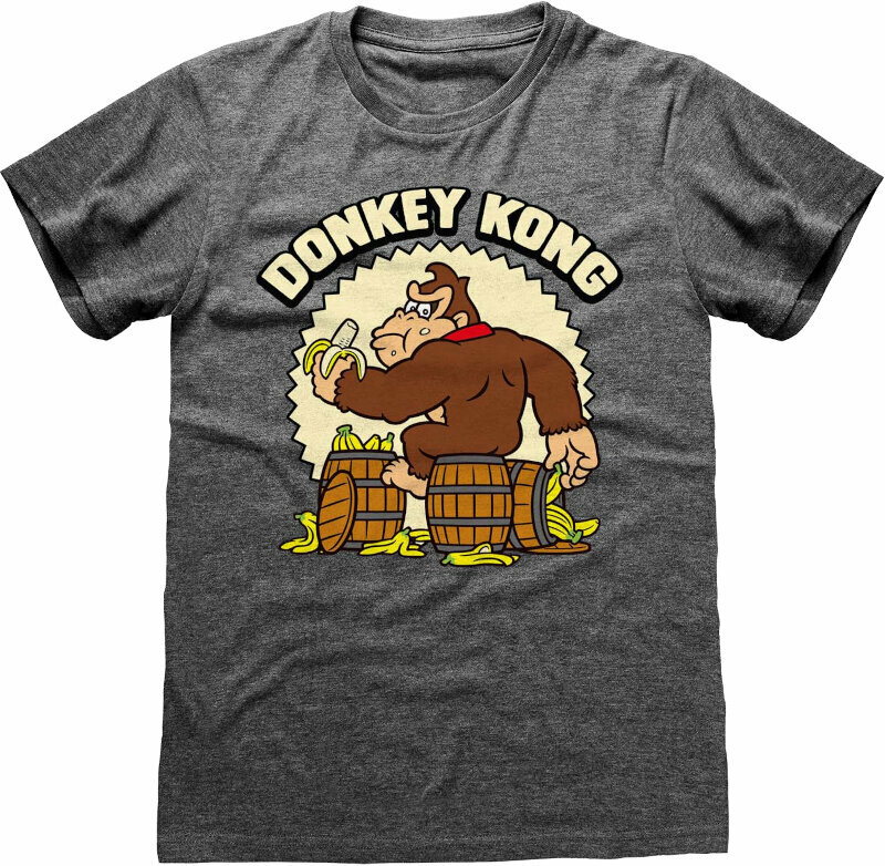 T-Shirt Nintendo Donkey Kong T-Shirt Donkey Kong Unisex Dark Heather XL