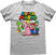 Tričko Super Mario Vintage Group Heather Grey S Tričko