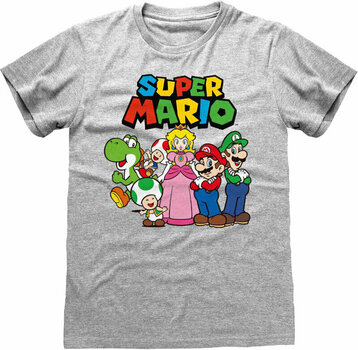 Tricou Super Mario Tricou Vintage Group Heather Grey XL - 1
