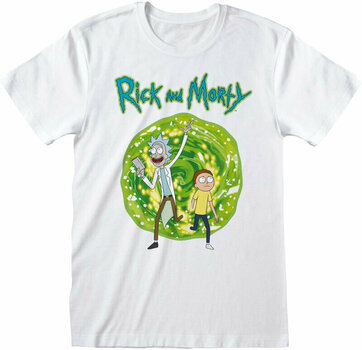 T-shirt Rick And Morty T-shirt Portal JH White L - 1