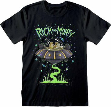 T-Shirt Rick And Morty T-Shirt Space Cruiser Unisex Black S - 1