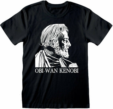 T-Shirt Star Wars T-Shirt Classic Kenobi Black S - 1