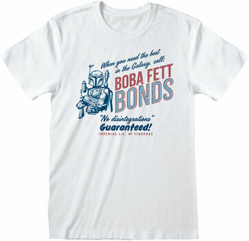 Camiseta de manga corta Star Wars Boba Fett Bonds White S Camiseta de manga corta - 1