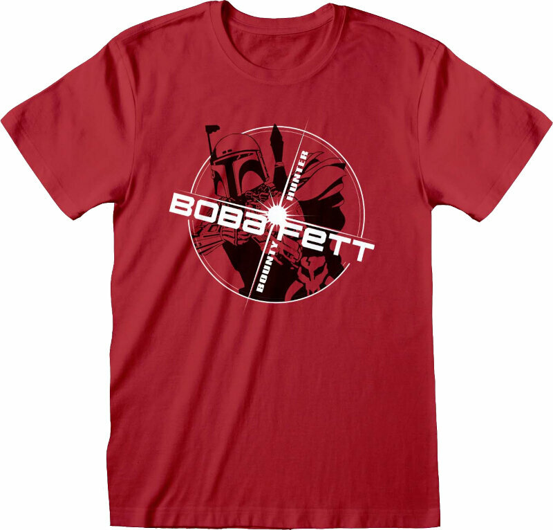 T-Shirt Star Wars T-Shirt Boba Red Circle Unisex Red S