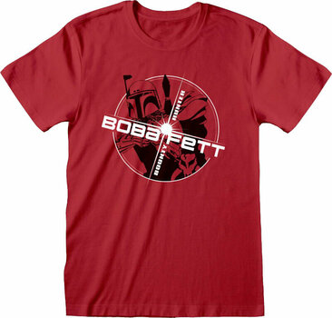 T-Shirt Star Wars T-Shirt Boba Red Circle Red S - 1