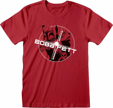 T-shirt Star Wars Boba Red Circle Red 2XL T-shirt - 1